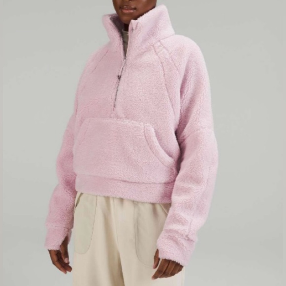 Lulu🍋 scuba oversized fleece funnel neck